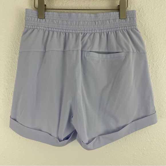 LULULEMON Berry Mist Blue Spring Break Away Short *4-Way Stretch 3" Shorts - Picture 10 of 12